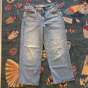 Madewell Perfect Vintage Wide-Leg Jeans, Size 28P